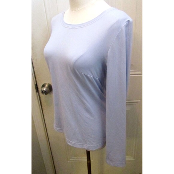 In Bloom by Olvi’s Long Sleeve Top Light Purple Tee T Shirt Size 42 US 12 - Picture 2 of 6